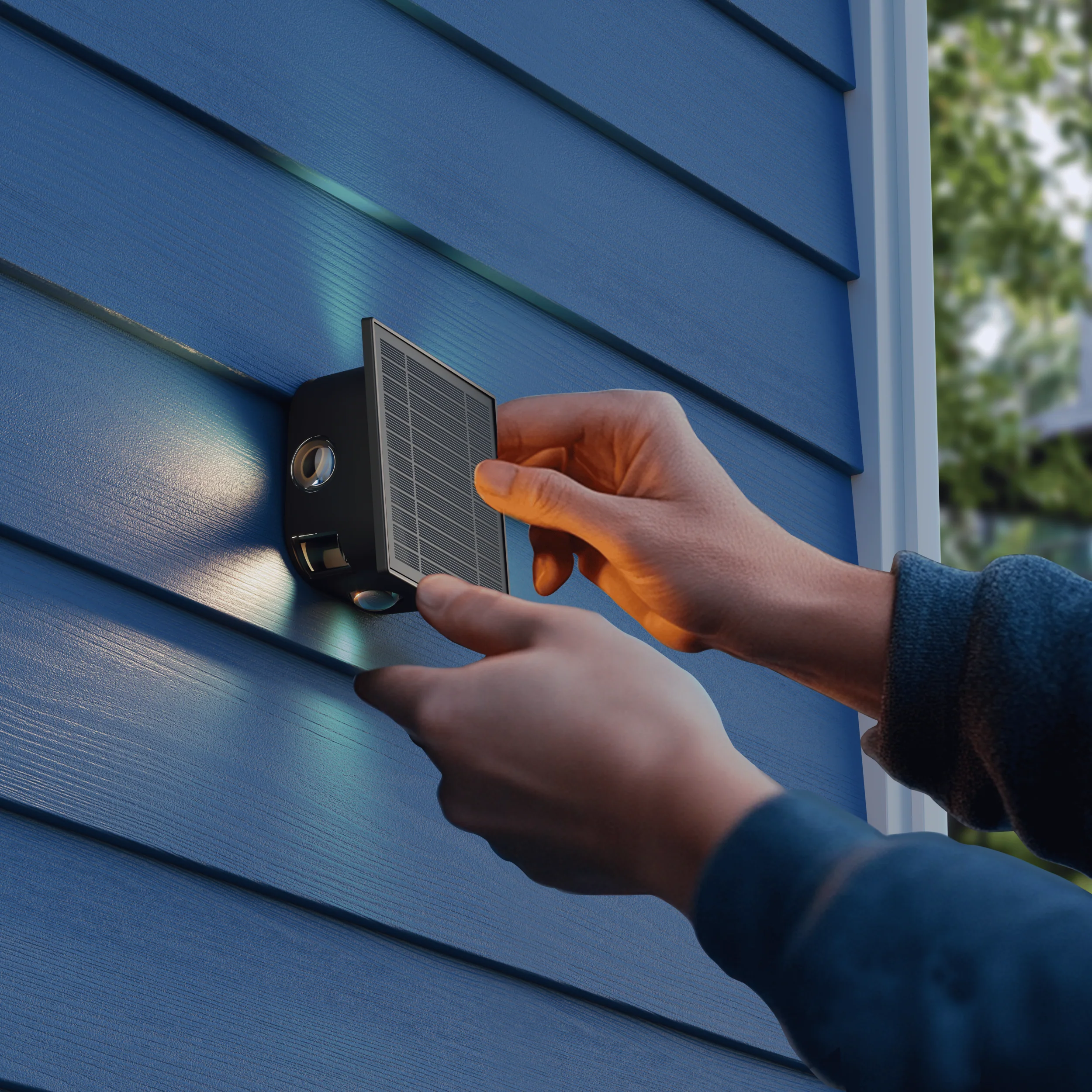 Calex Altamura Solar Wall Light - Black - Image 4