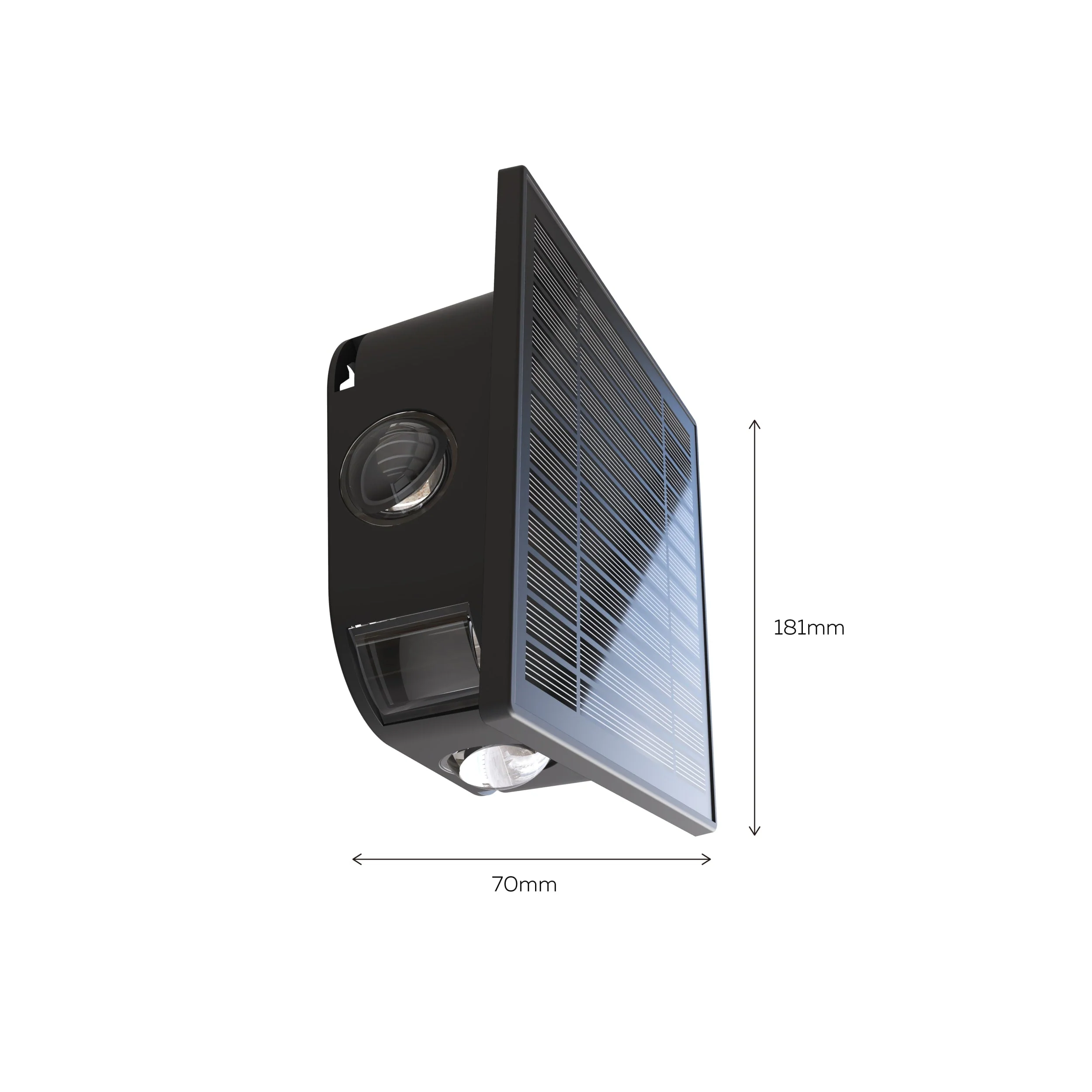 Calex Altamura Solar Wall Light - Black - Image 7