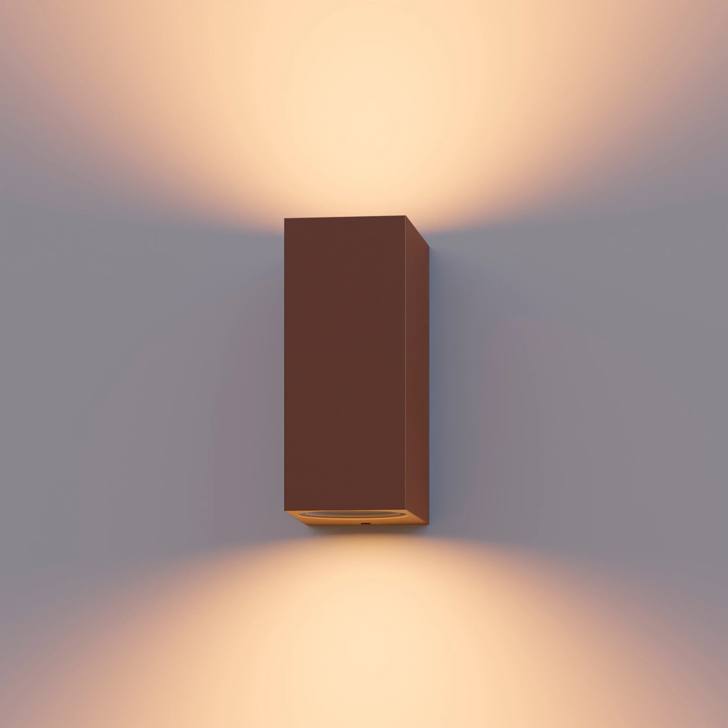 Calex Bergamo Wall Light - Up & Down - 2x GU10 - Rust - Image 4
