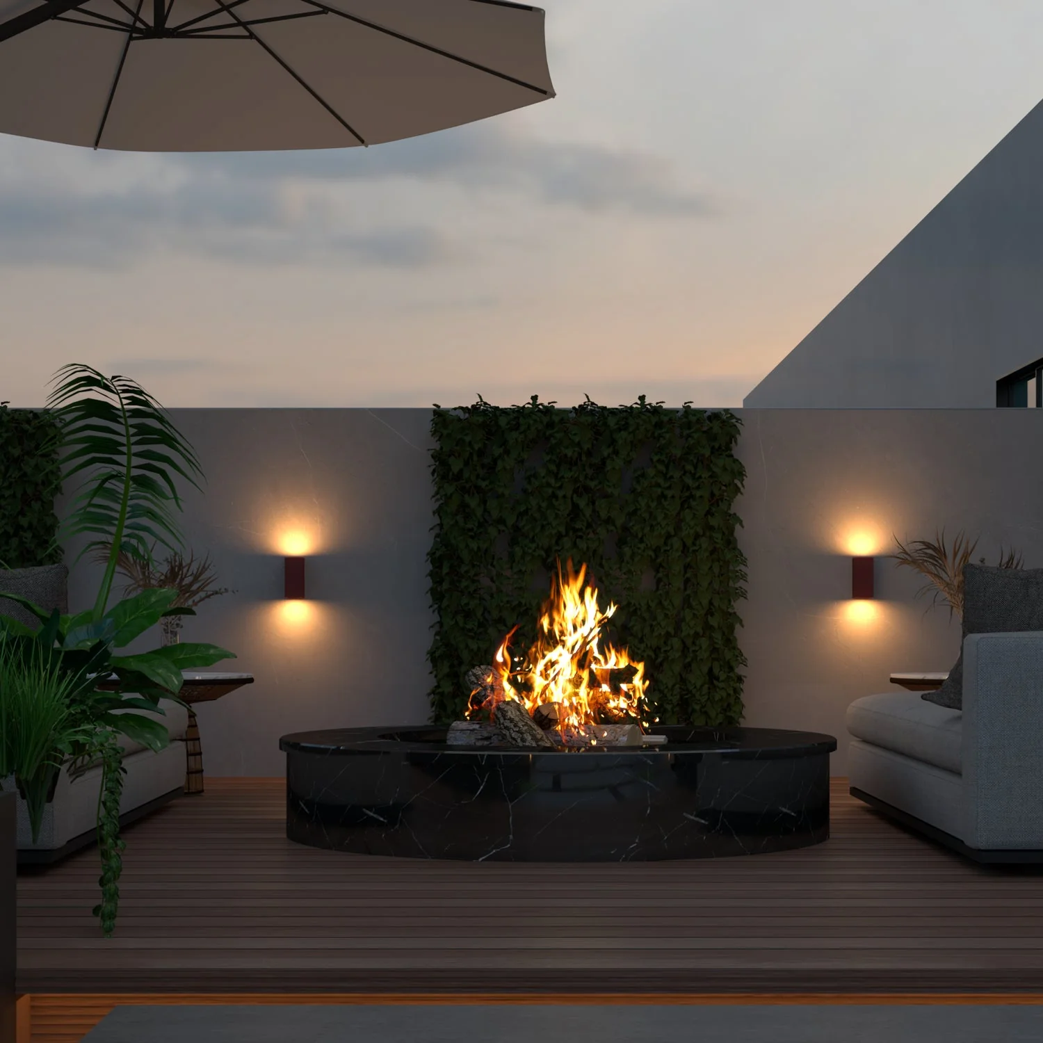 Calex Bergamo Wall Light - Up & Down - 2x GU10 - Rust - Image 5