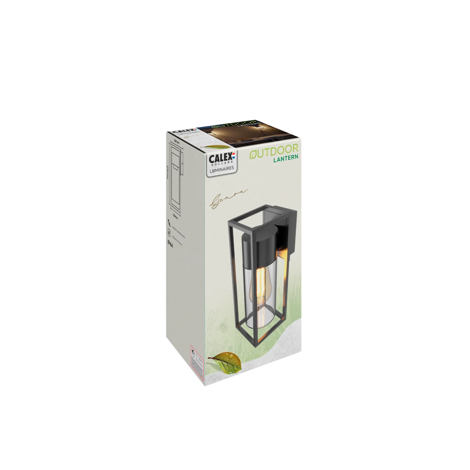 Calex Genoa LED Wall Light - E27 - Black - Image 3
