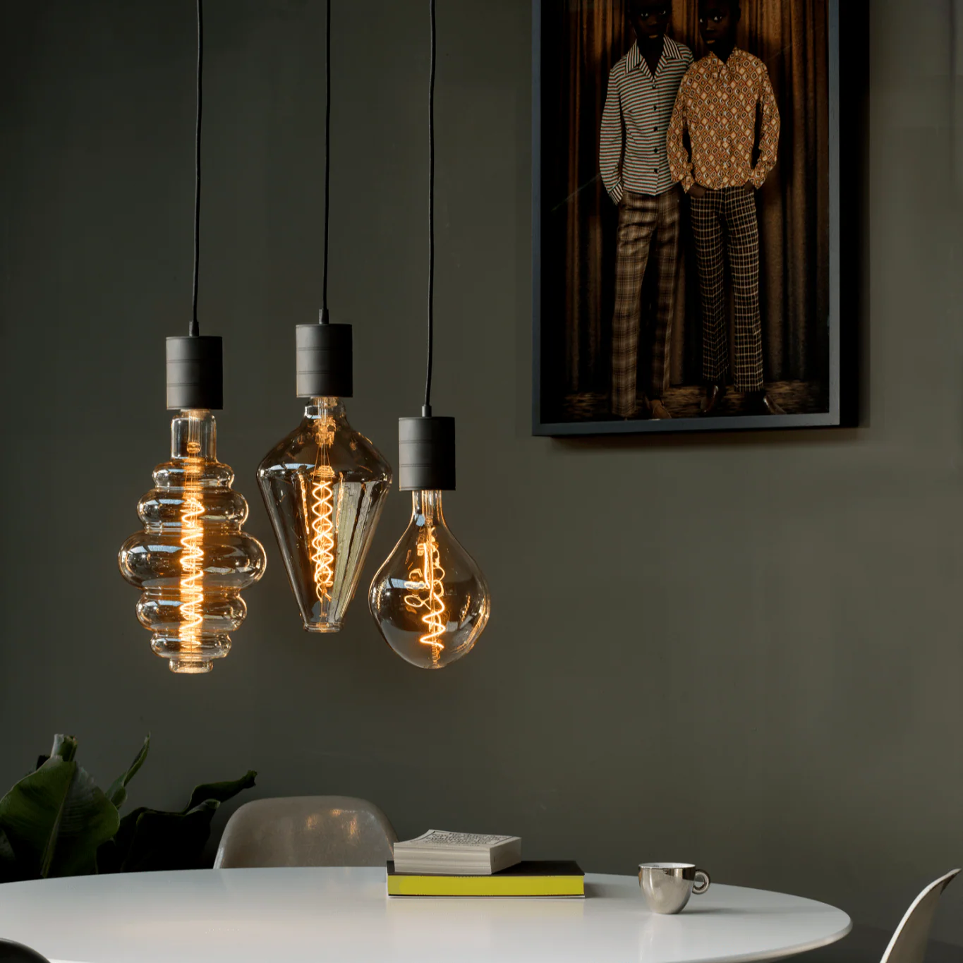 Calex Hanging Lamp Round - 3x E27 - 40cm - Black - Image 3