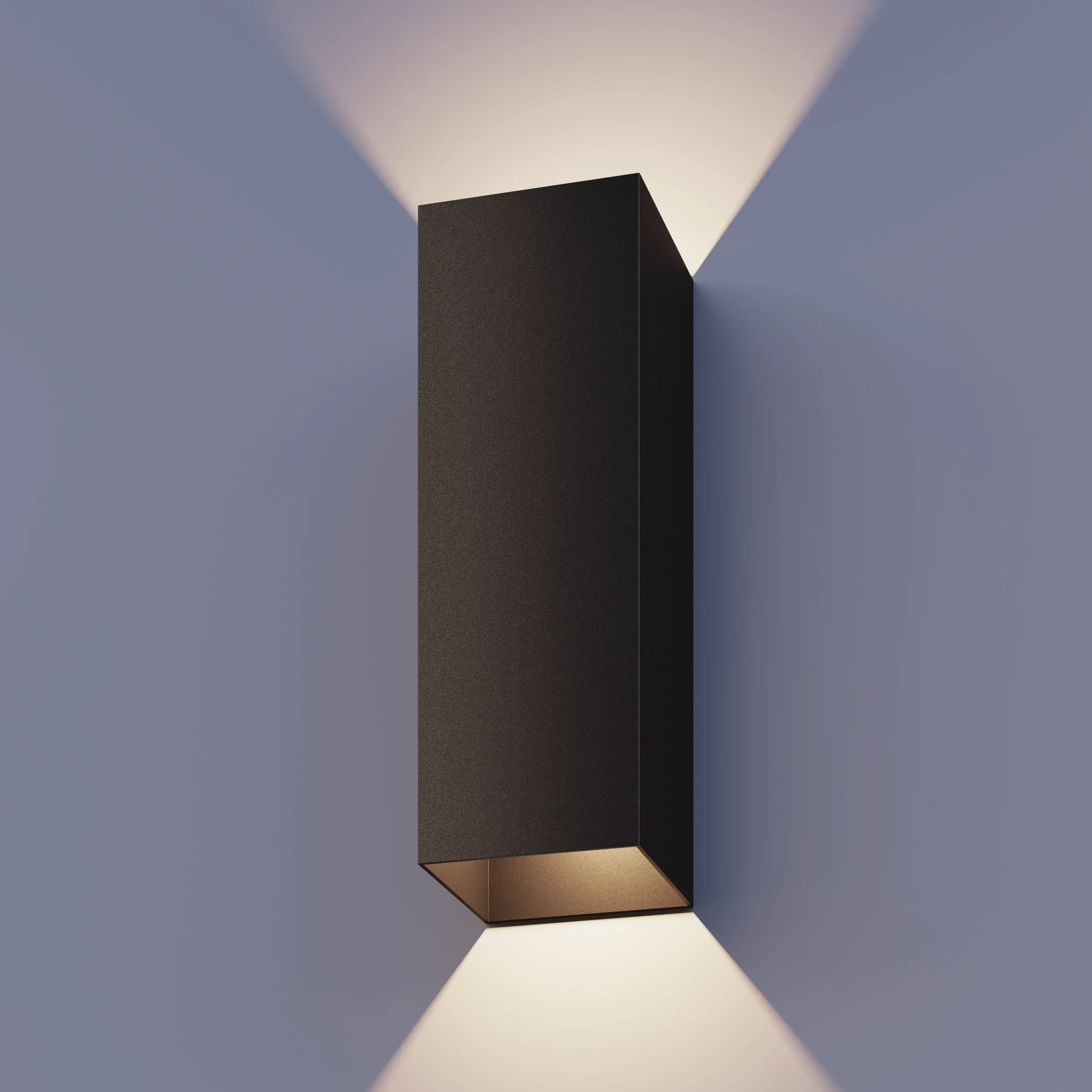 Calex Milan LED Wall Light - Up & Down - Black - Image 3