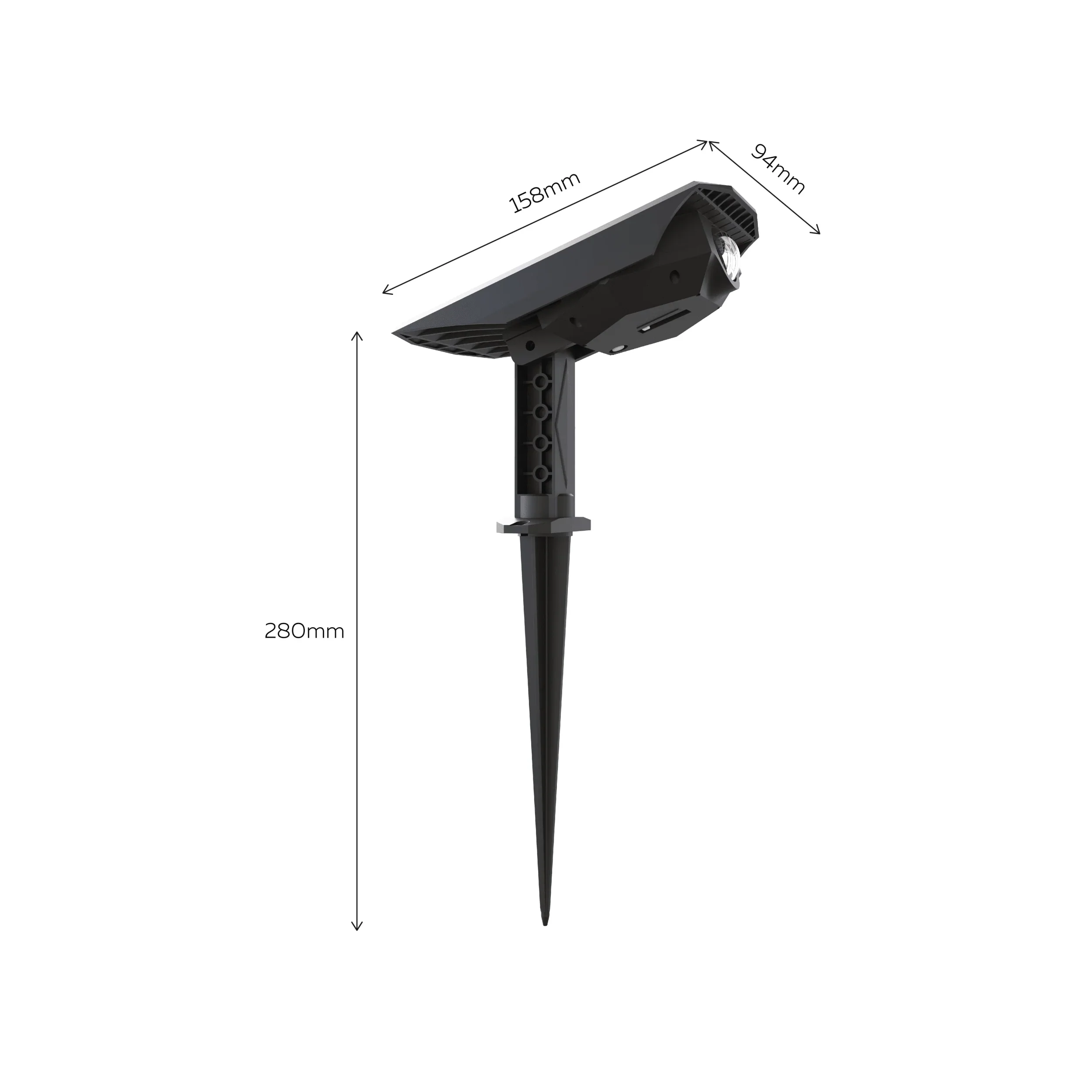 Calex Padoa Solar Garden spot - 2 Pack - Black - Image 6