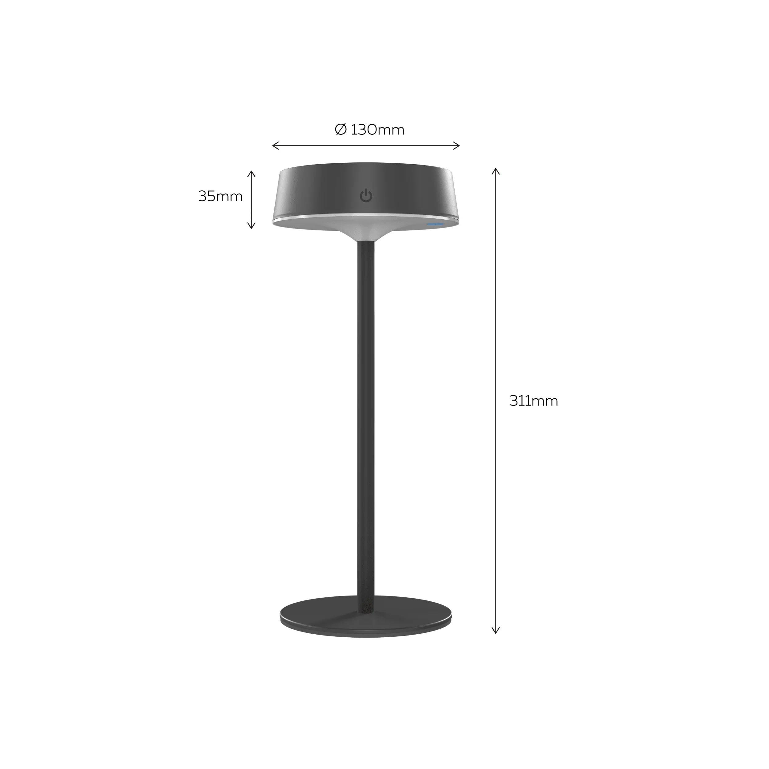Calex Parma Solar Table Light - Black - Image 6