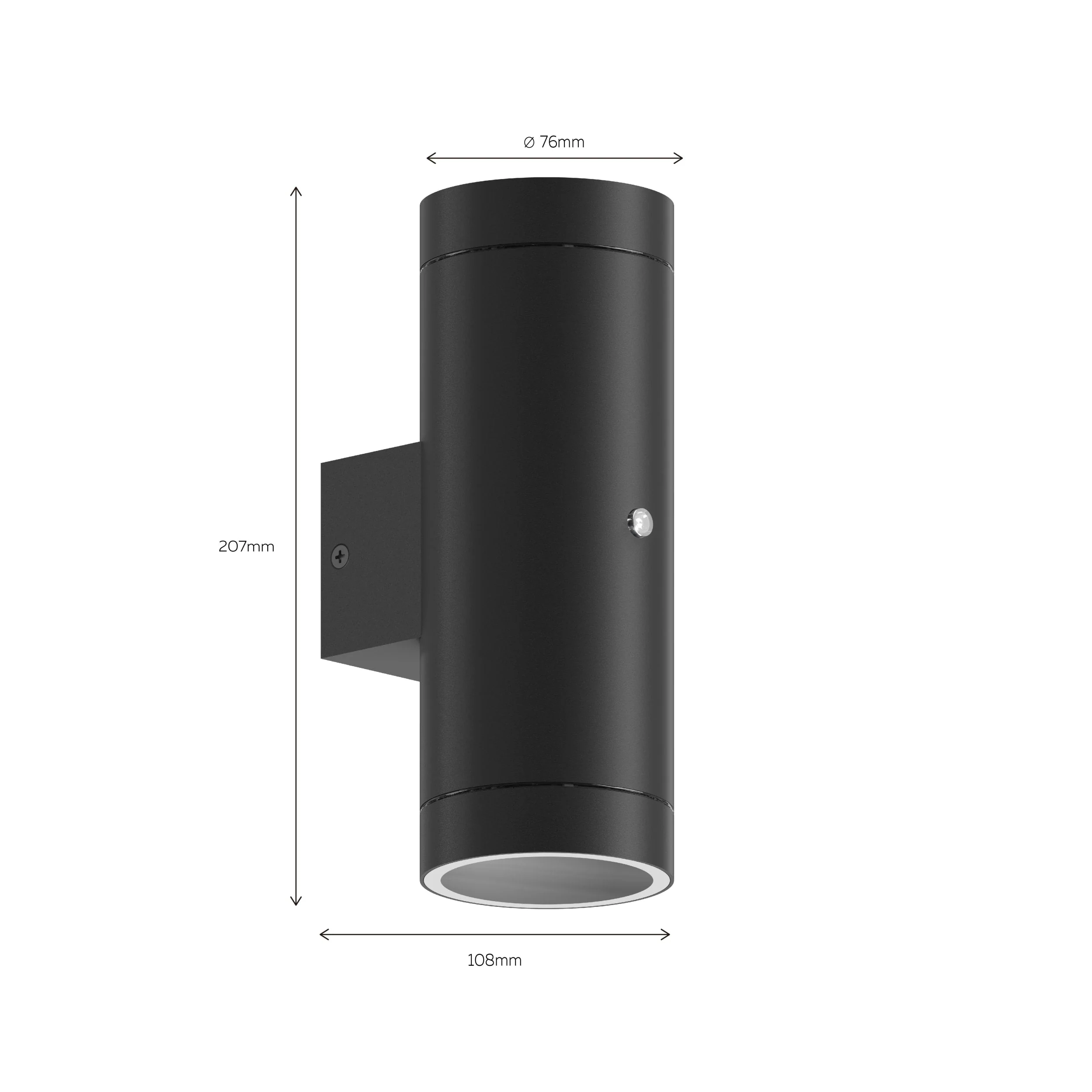 Calex Pavia Wall Light - 2x GU10 - Black - Image 6