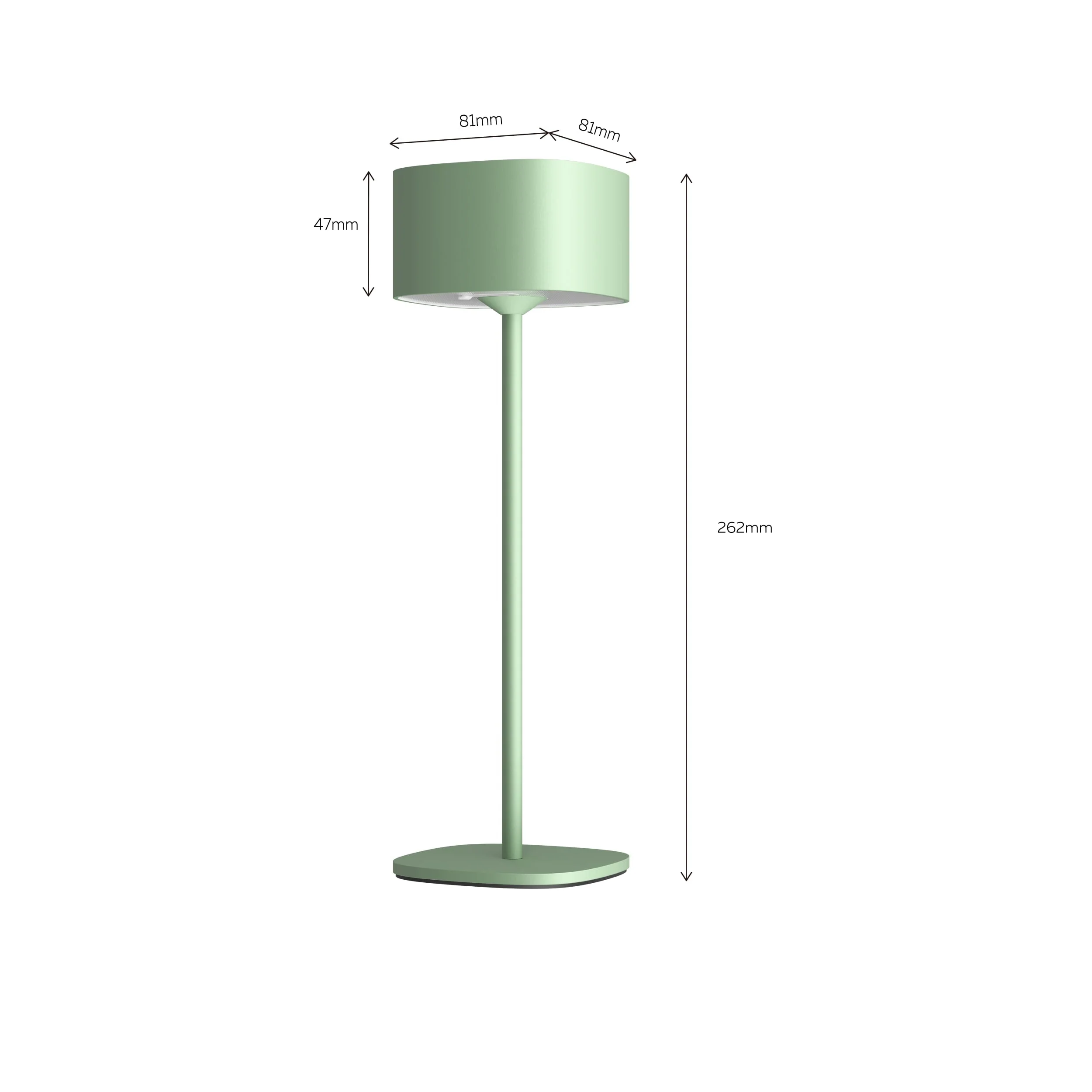Calex Serino Table Light - Battery - Green - Image 6