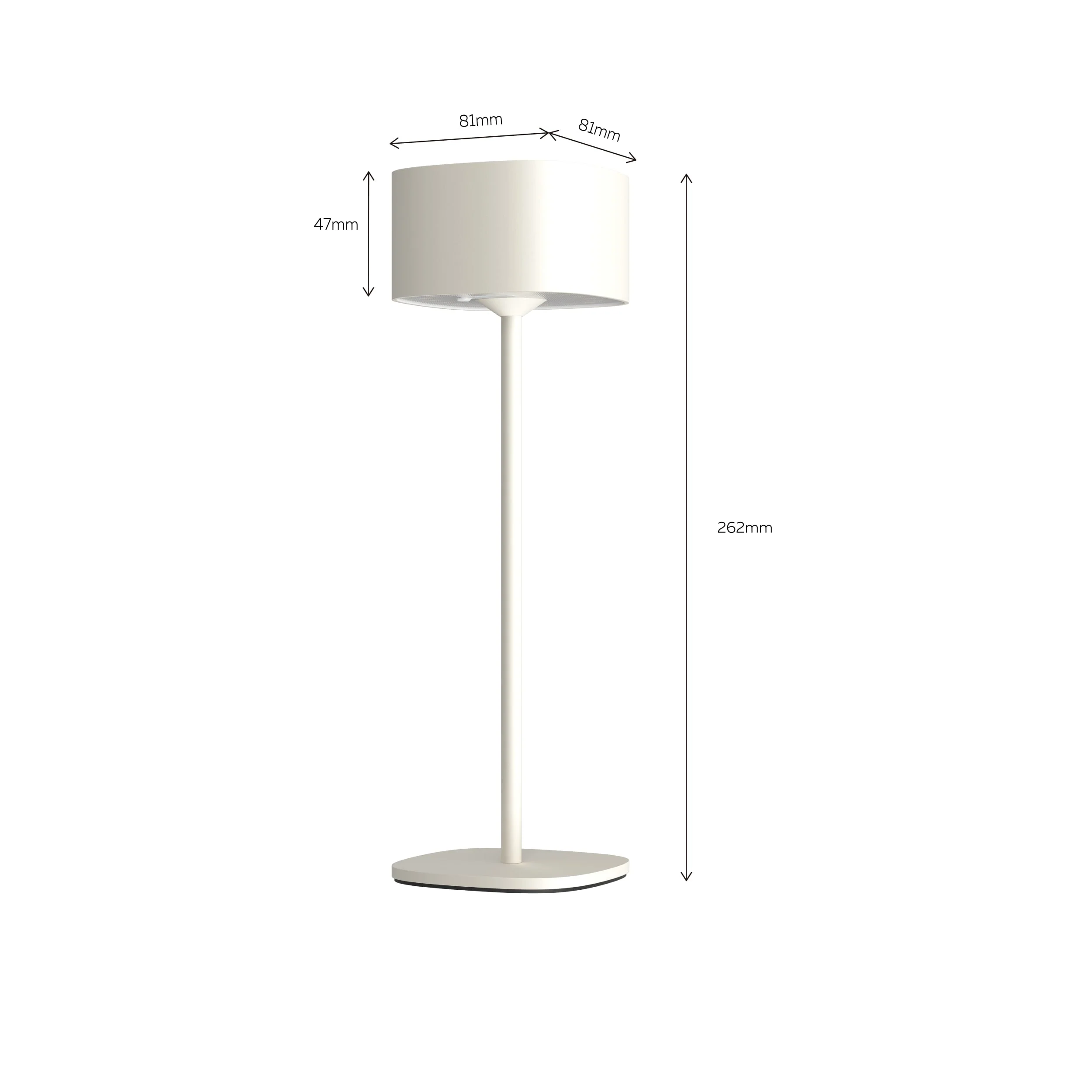 Calex Serino Table Light - Battery - Sand - Image 6