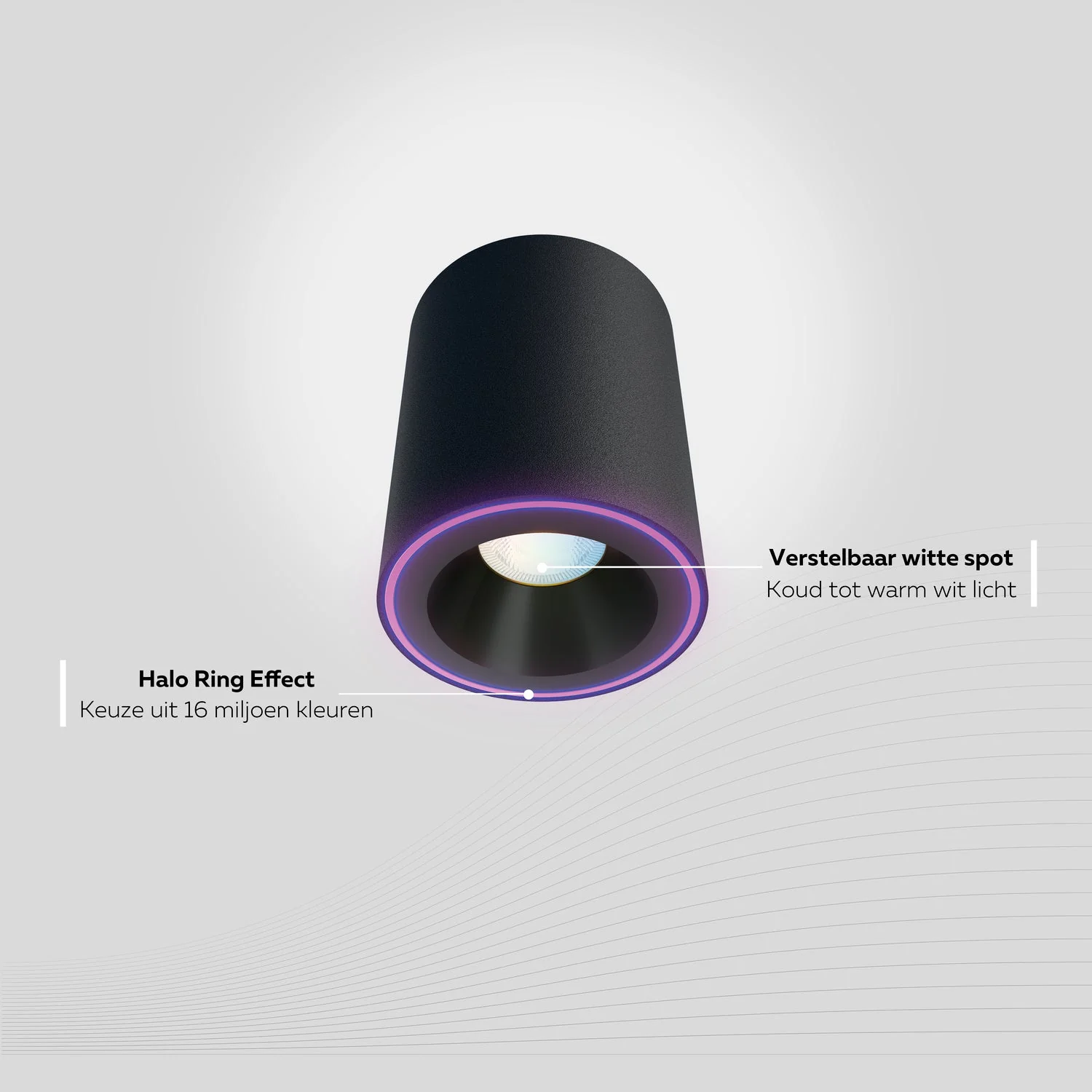 Calex Smart Halo Spotlight - RGB + CCT - Black - Image 6