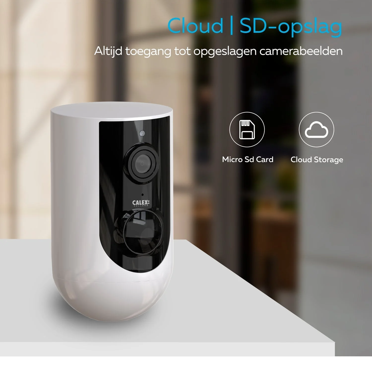 Calex Smart Outdoor Camera - 2K - Wireless - White - Image 5