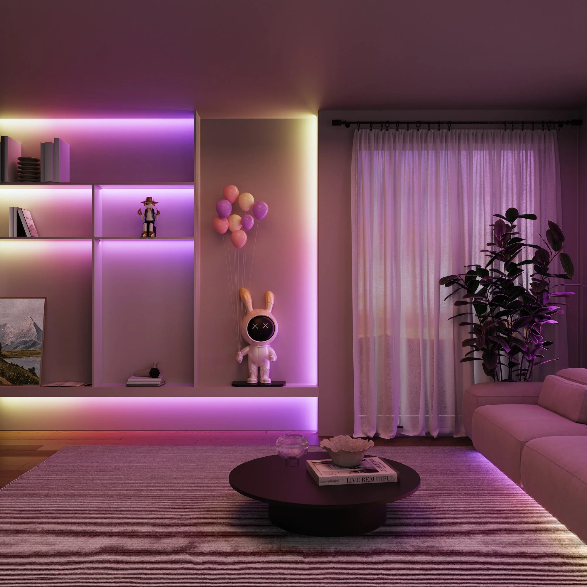 Calex Smart Strip Light - 10m - RGBIC + CCT - Image 4