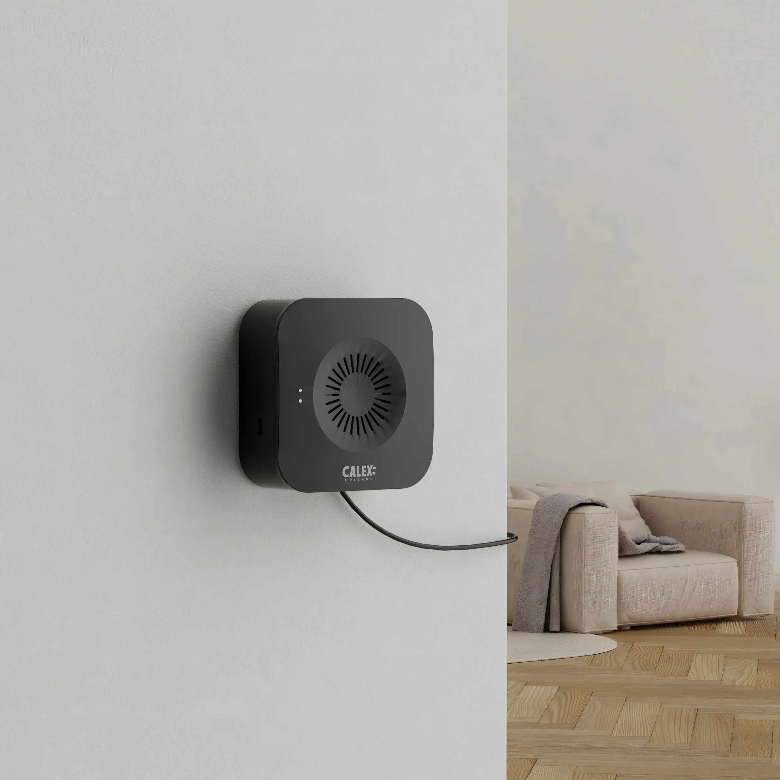 Calex Smart Video Doorbell - 1080P - Black - Image 6