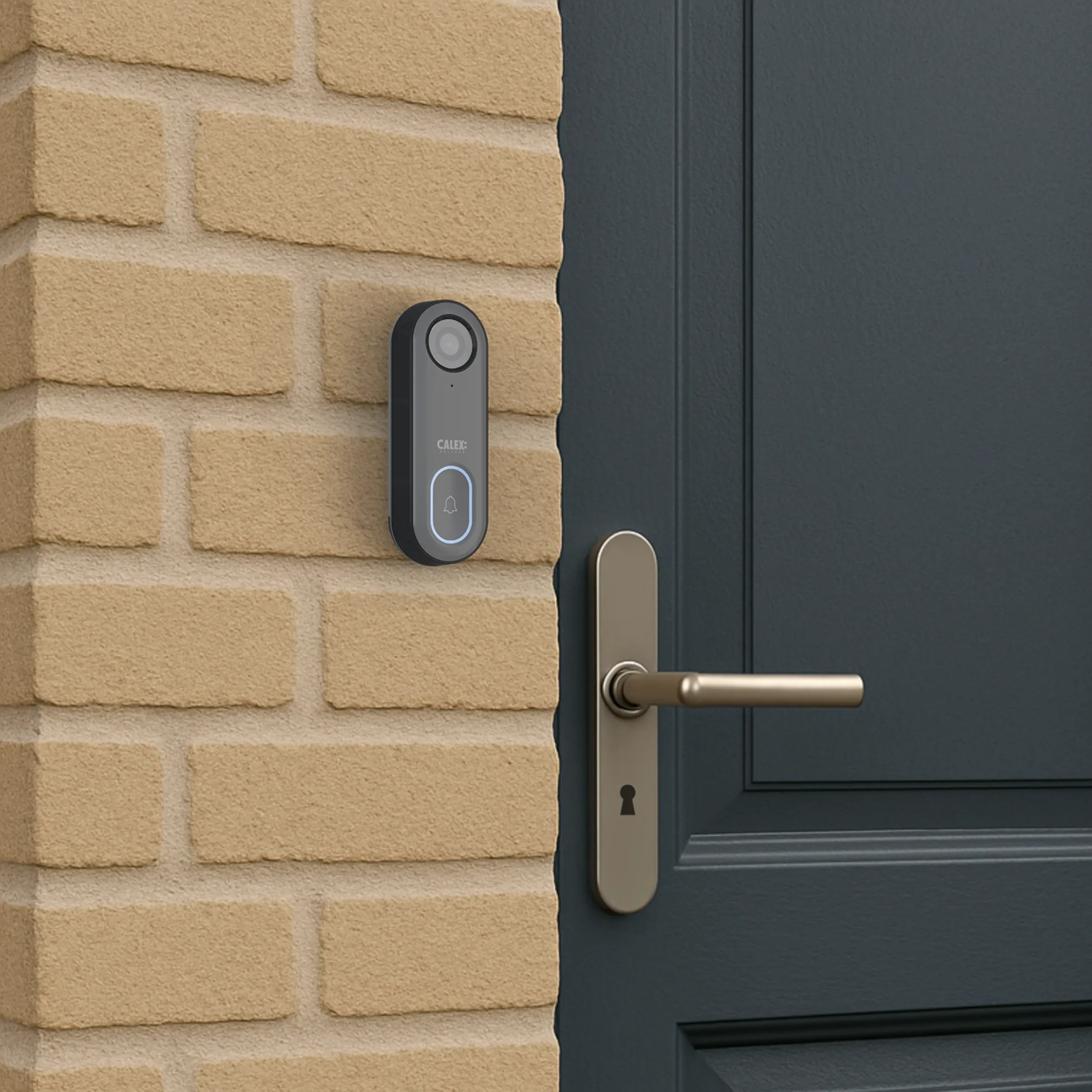 Calex Smart Video Doorbell - 1080P - Black - Image 7