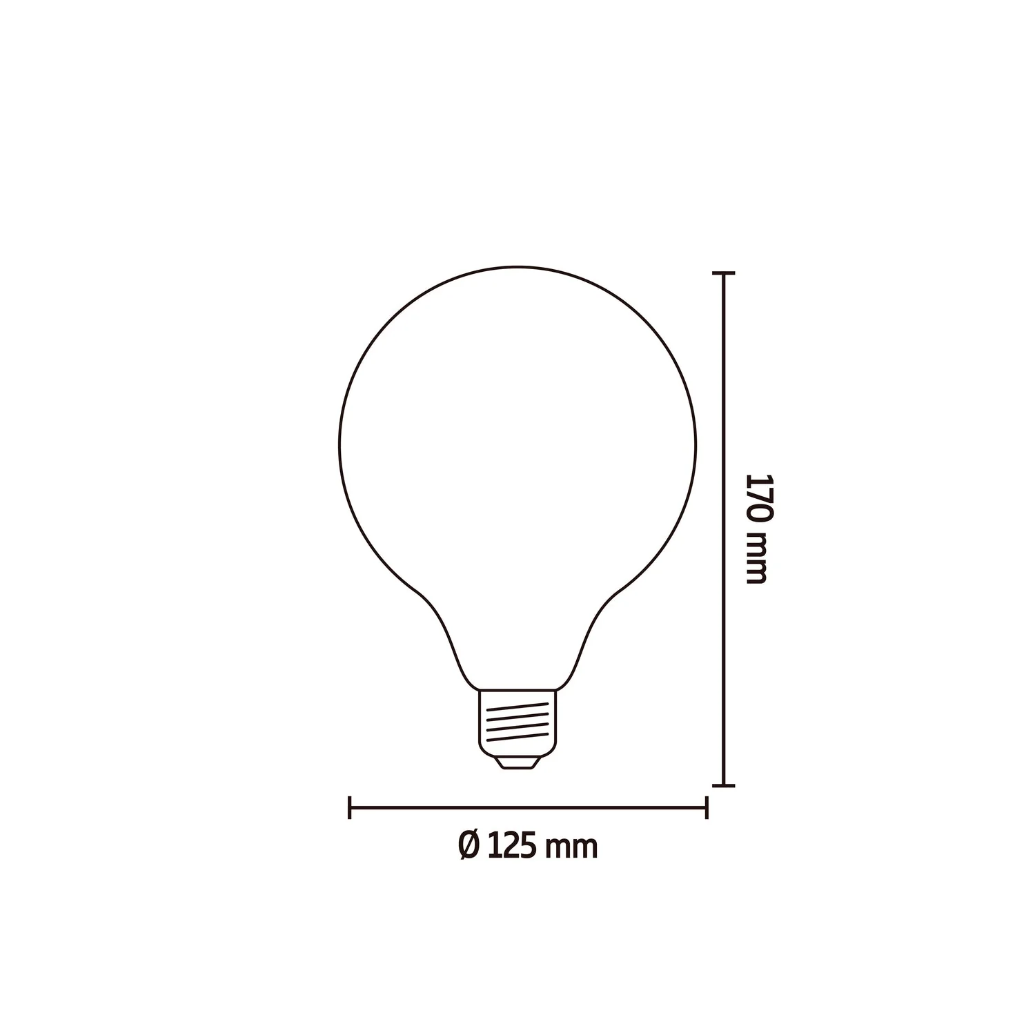 Calex Spiral Filament LED Bulb - E27 - G125 - Gold - Image 6