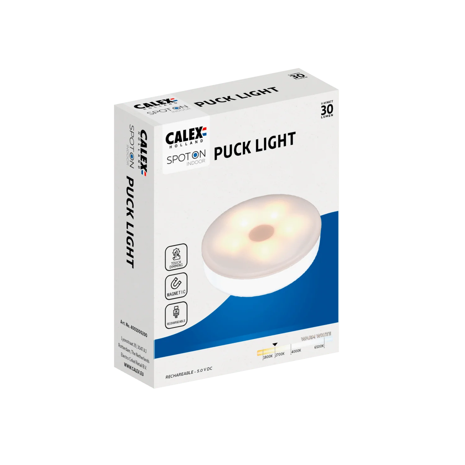 Calex Spot On Cabinet Lighting - Indoor - USB Rechargeable - Image 3