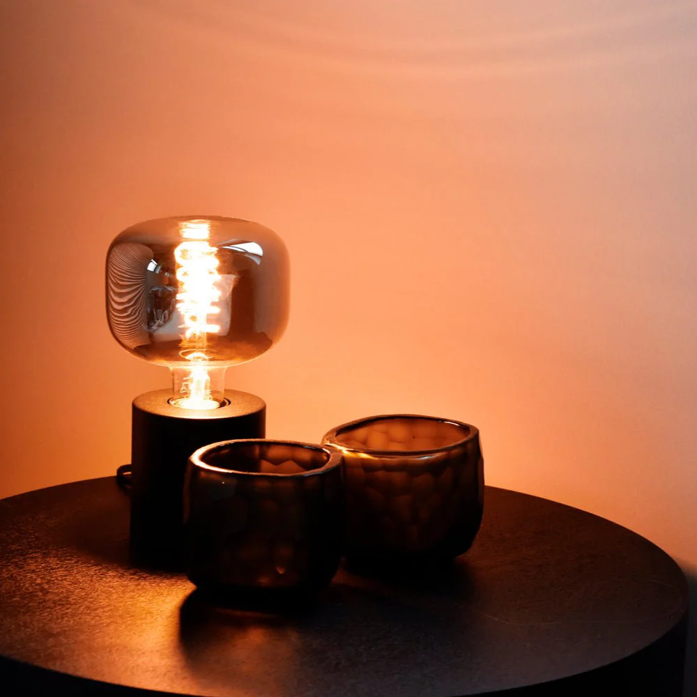 Calex Table Lamp Round - E27 - Black - Image 4