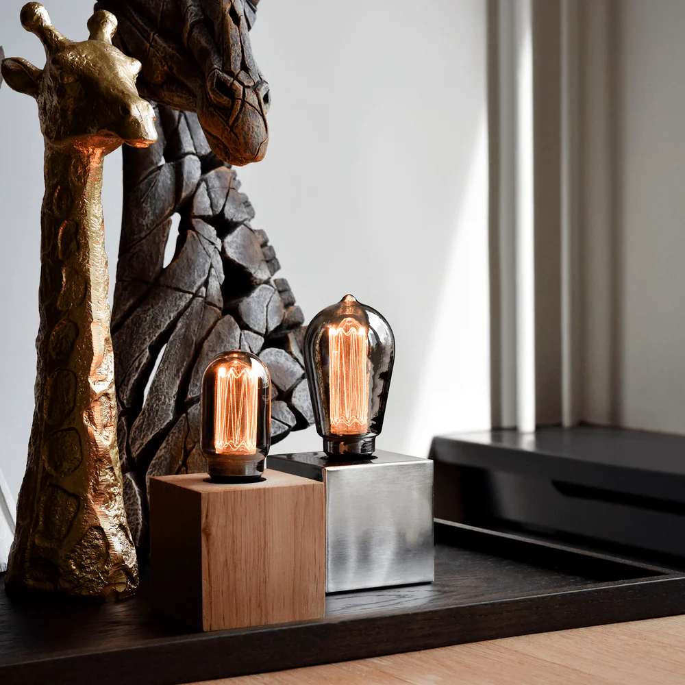 Calex Table Lamp Square - E27 - FSC® Wood - Image 4