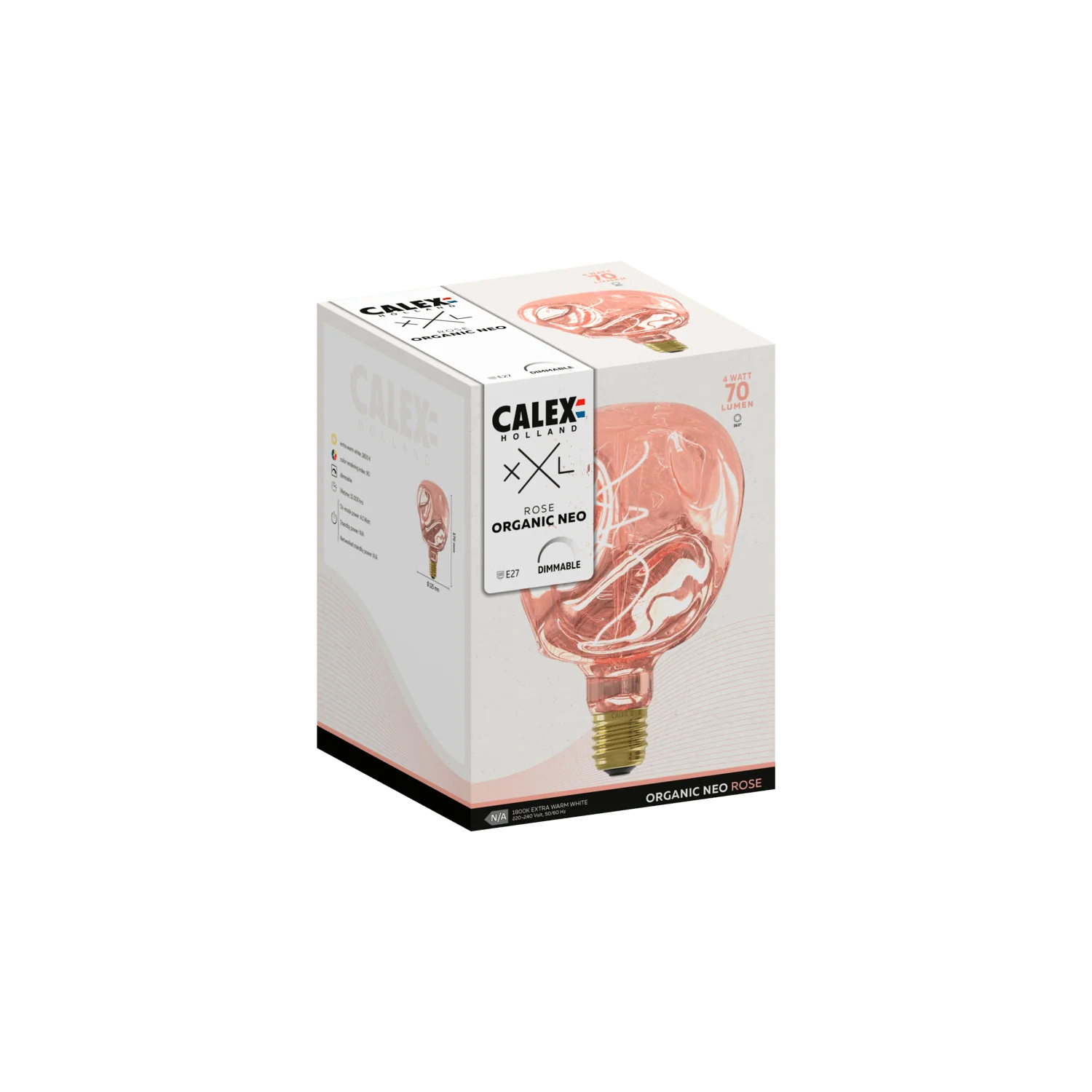 Calex XXL Organic NEO LED Bulb - E27 - Rose - Image 3